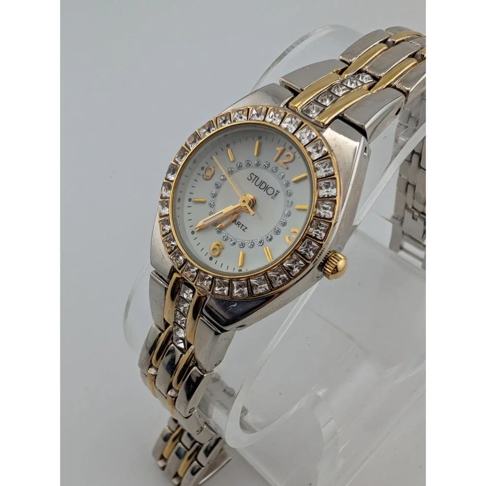 Studio Time Women's Watch 26mm Case Crytal Bezel 7.5